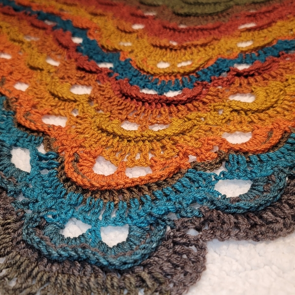 New, Handmade, Crocheted, Shawl - Picture 3 of 4